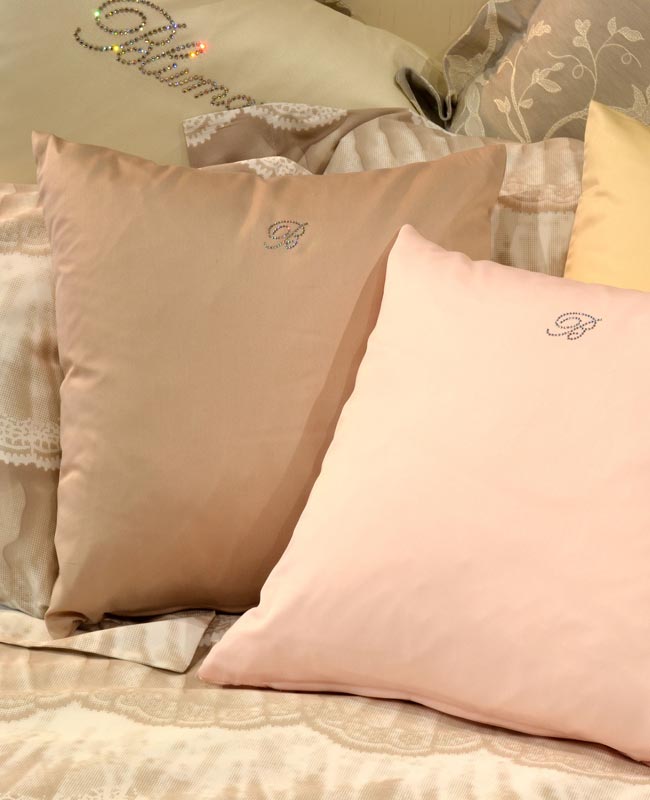Blumarine Cuscino Arredo In Raso Di Cotone 42X42 Lory