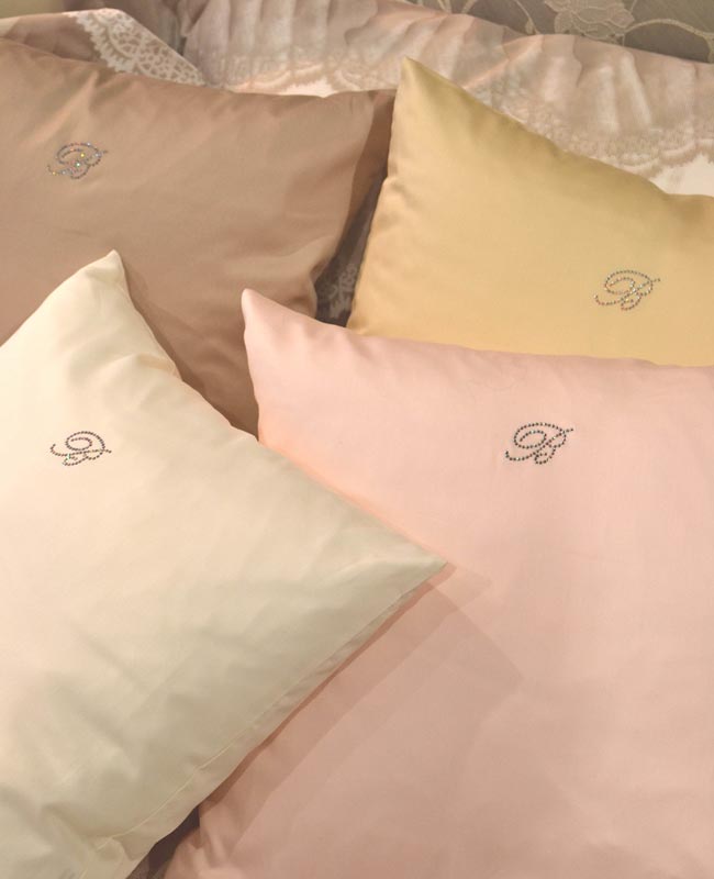 Blumarine Cuscino Arredo In Raso Di Cotone 42X42 Lory