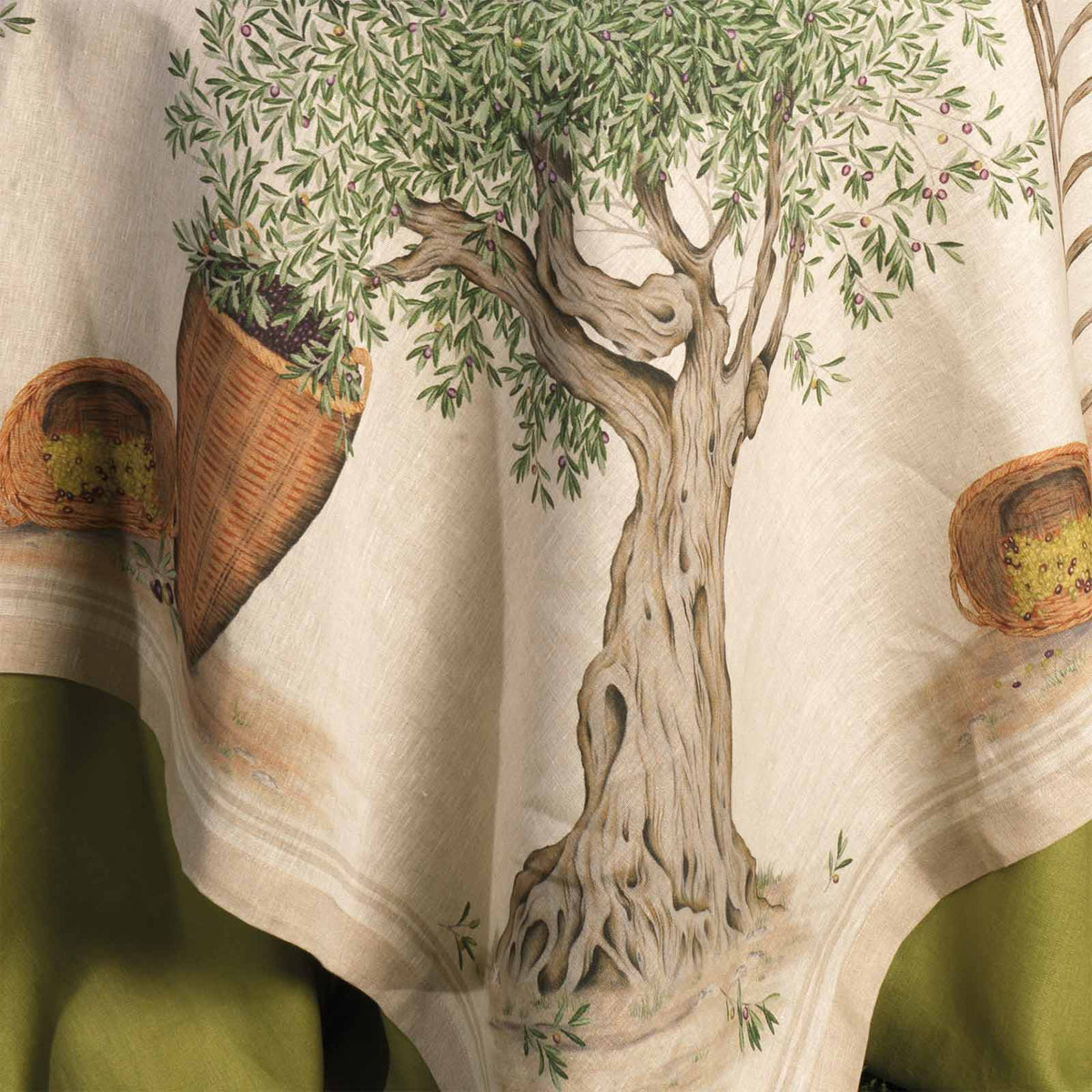 Tessitura Toscana Telerie Tovaglia E/O Runner In Lino Stampato Dop