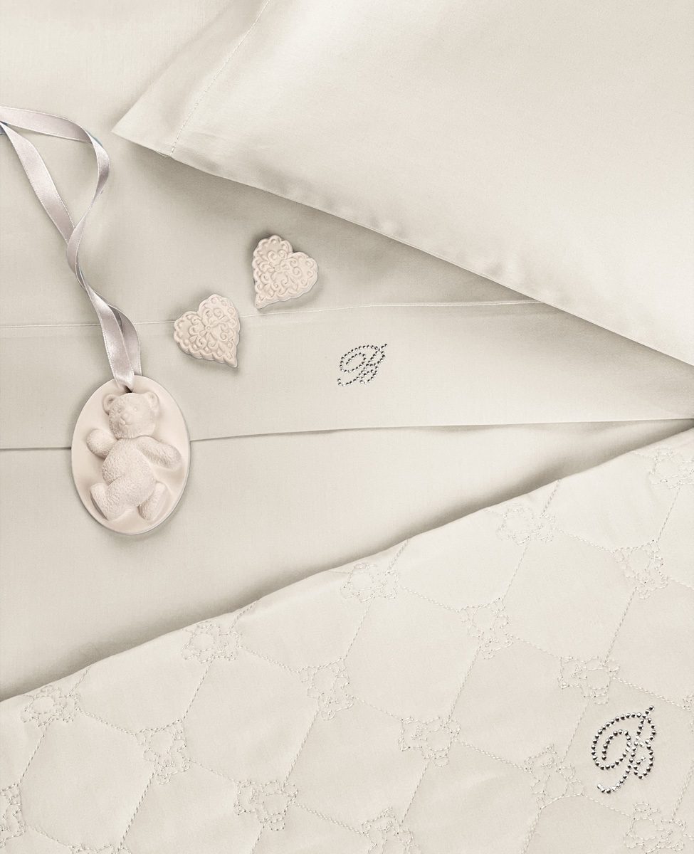 Blumarine Baby Completo Copripiumino 4 Pezzi Culla Baby Lory