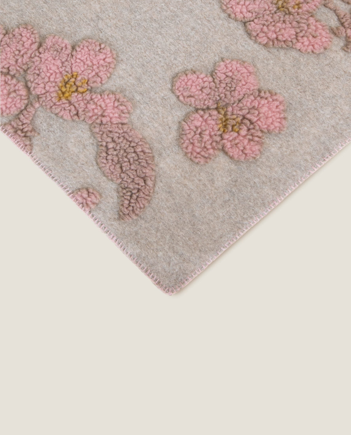 Frati Home Coperta Plaid In Mista Lana Cotta Magnolia Beige