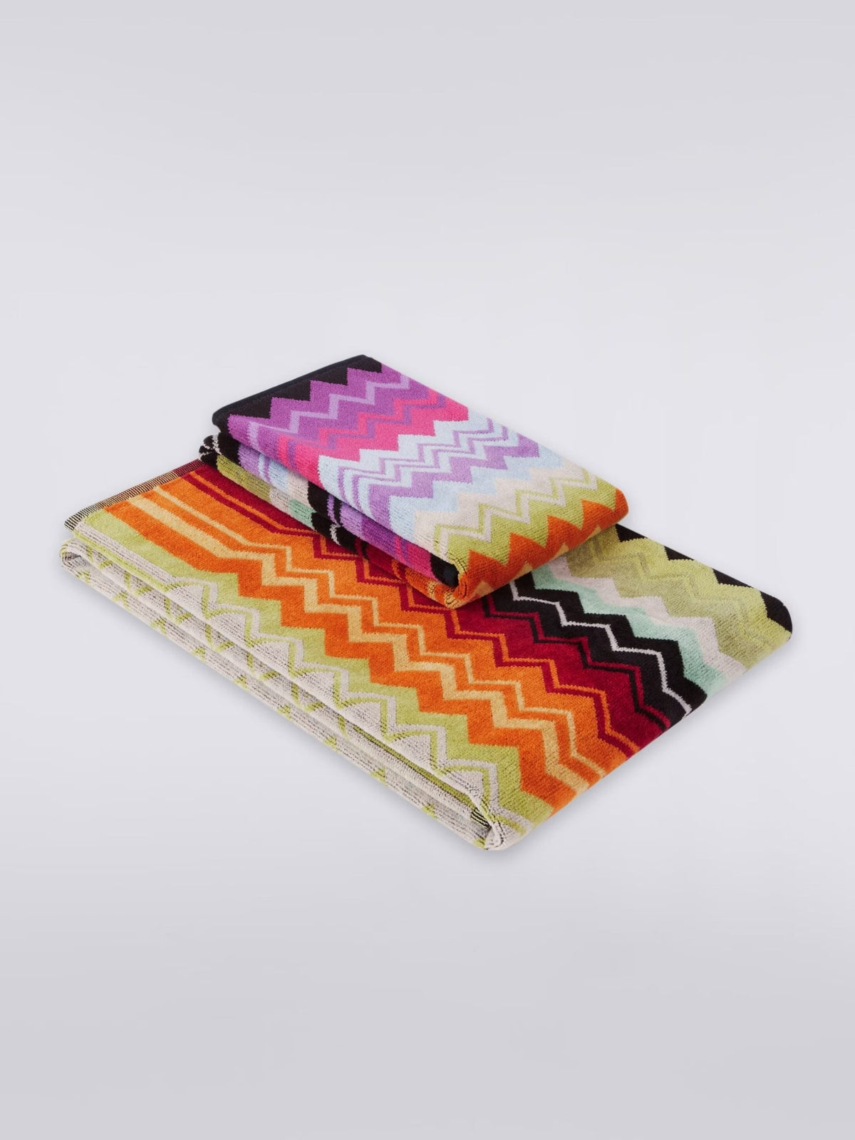 Missoni Home Set Asciugamani 1+1 In Spugna Di Cotone Giacomo