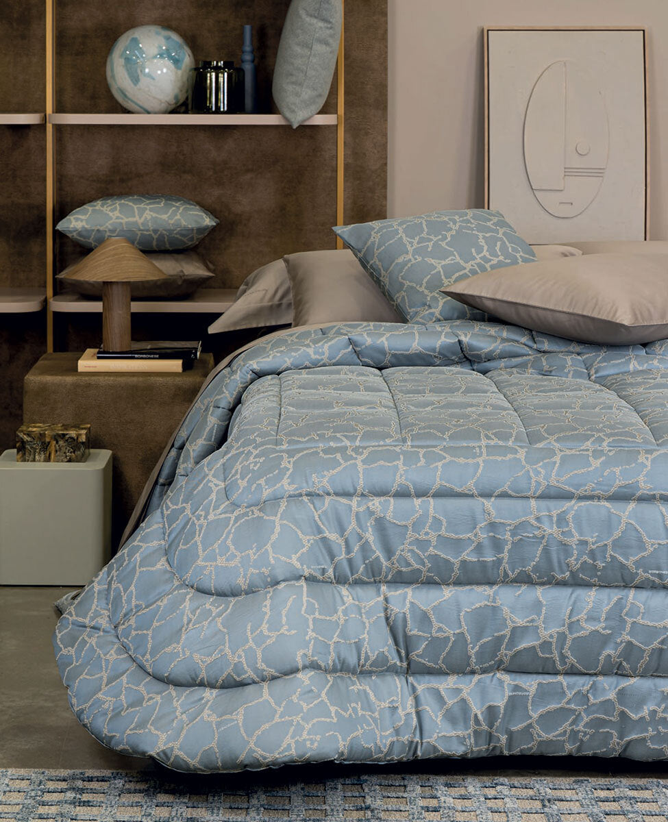 Borbonese Home Trapunta Matrimoniale In Jacquard Grafica