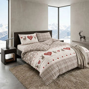 Daunex Parure Copripiumino Double Face In Cotone Stampato Grenoble