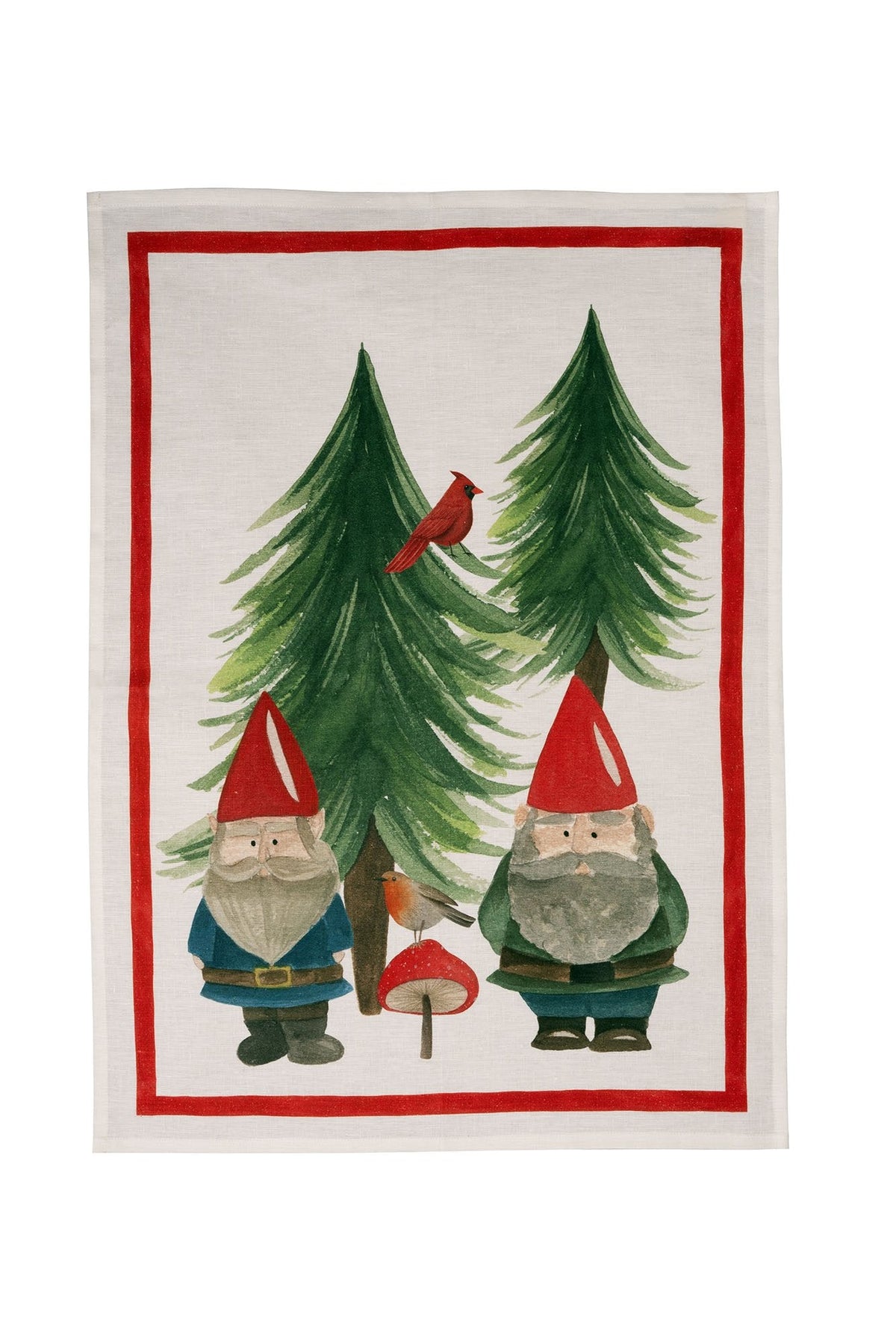 Tessitura Toscana Telerie Strofinaccio Natalizio In Lino Jolly Elf