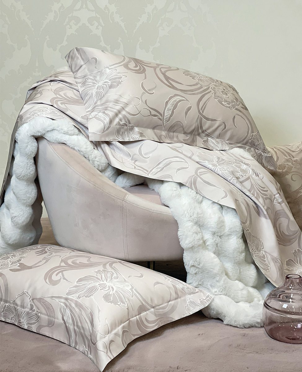 Blumarine Completo Lenzuola Matrimoniale In Raso Di Cotone La Pergola