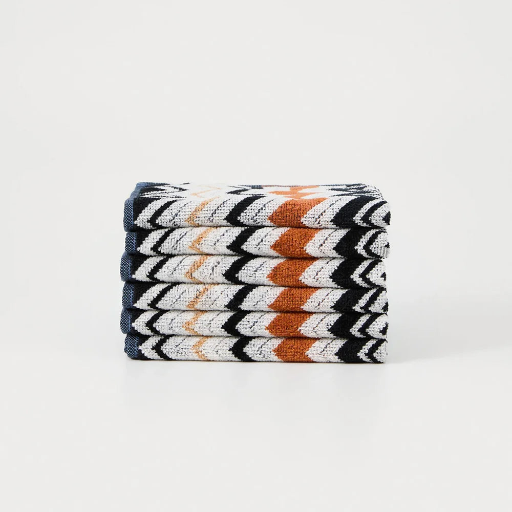 Missoni Home Scatola 6 Lavette In Spugna Bernard