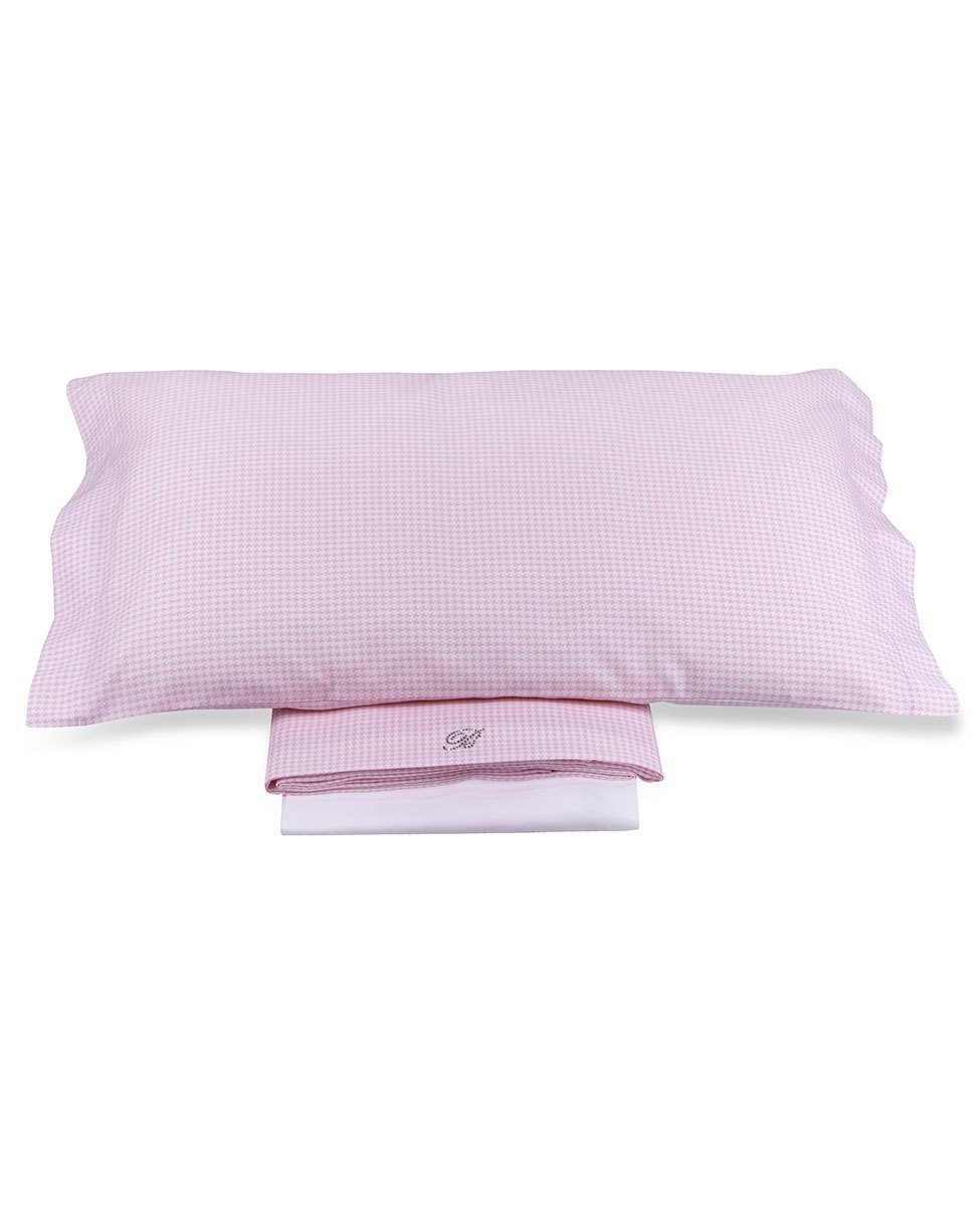 Blumarine Baby Completo Lenzuola Lettino In Cotone Stampato Coccole