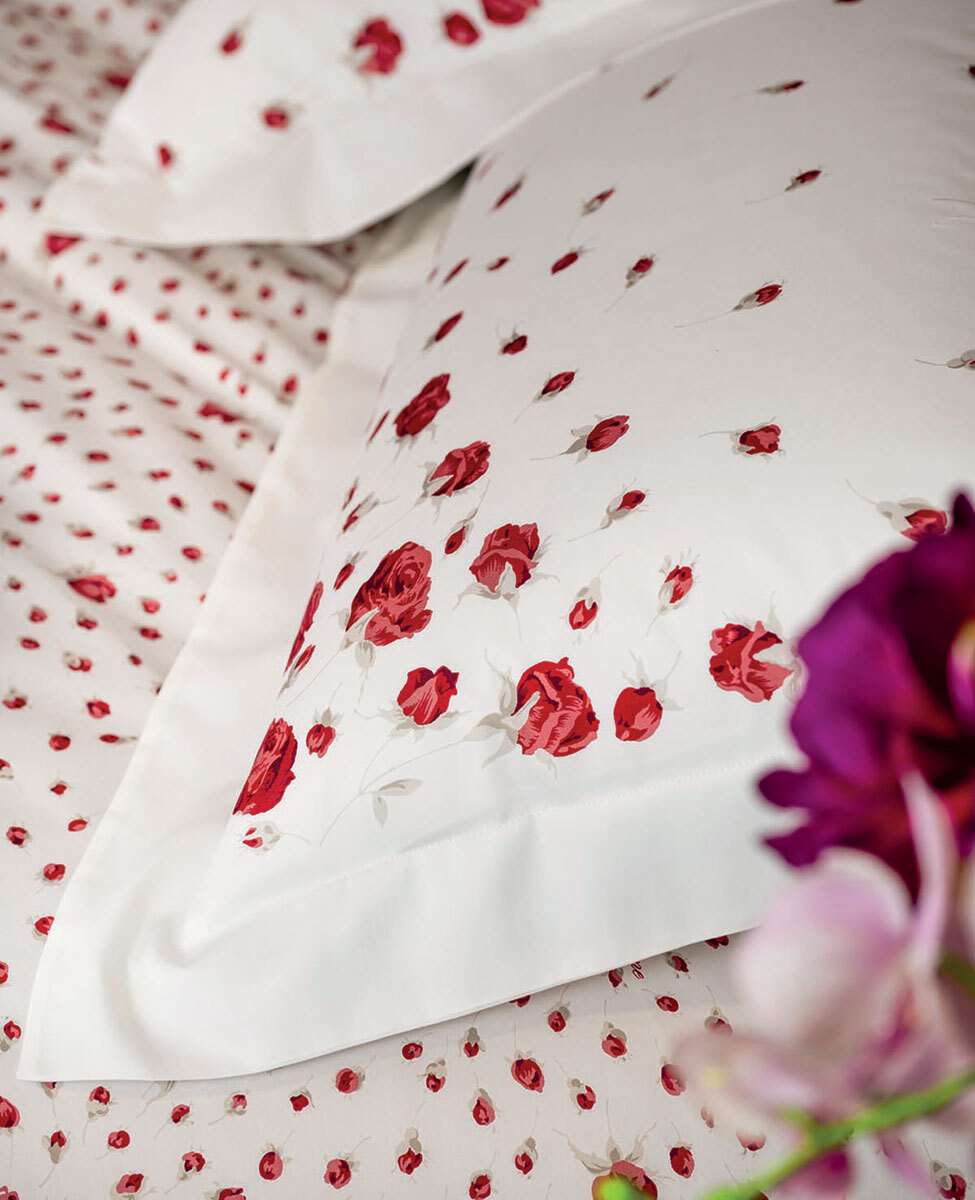 Blumarine Completo Lenzuola Matrimoniale Modello Copriletto In Raso Di Cotone Sogno