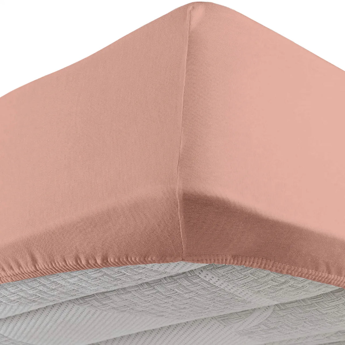 Daunenstep Lenzuolo Con Angoli In Jersey Stretch Vivacolor Rosa Antico