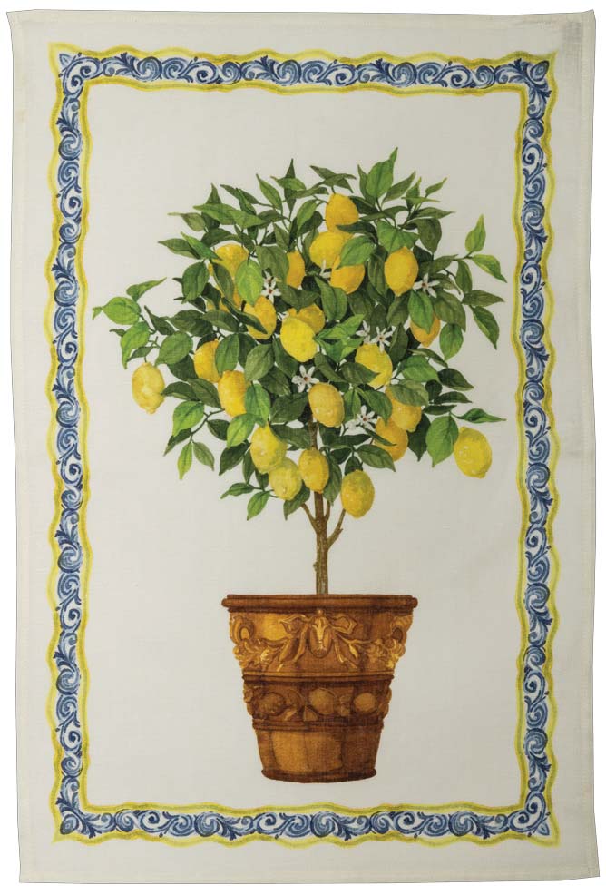 Tessitura Toscana Telerie Strofinaccio In Lino Limonaia