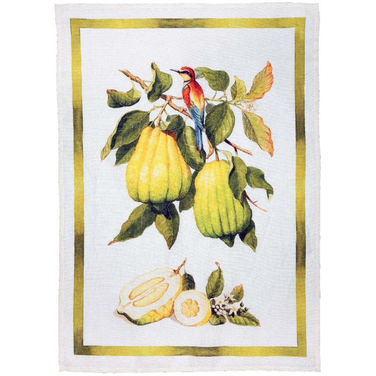 Tessitura Toscana Telerie Strofinaccio In Lino Limoncello