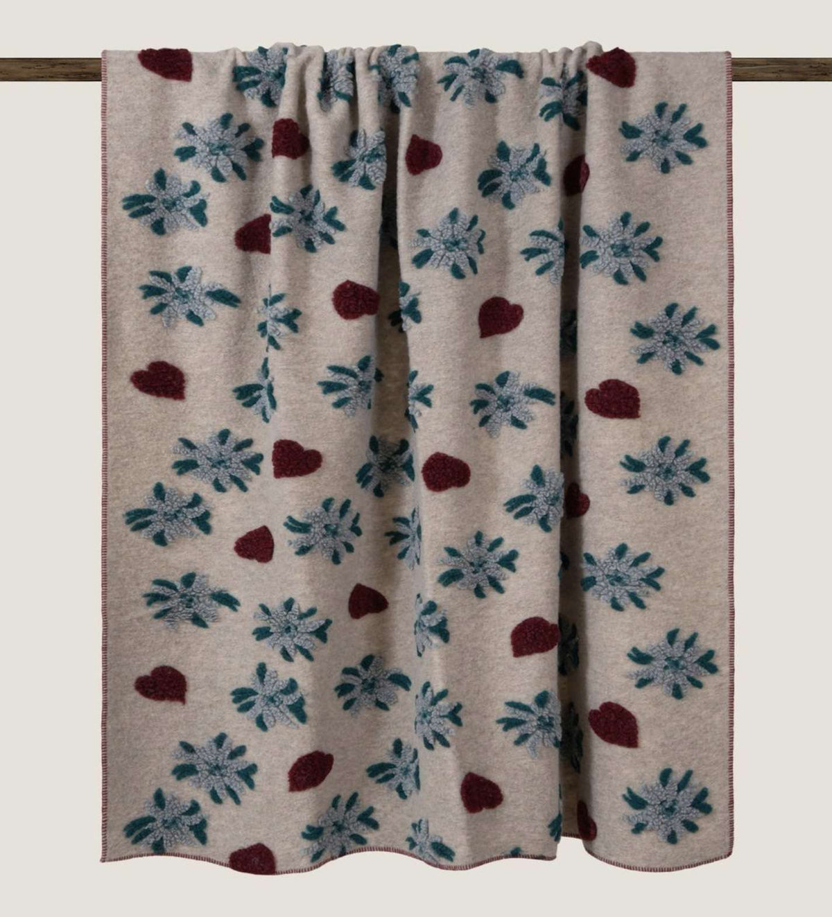 Frati Home Coperta Plaid In Mista Lana Cotta Love & Snow