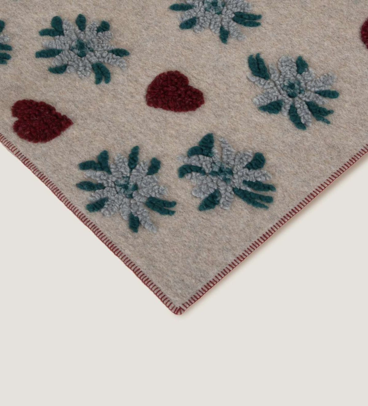 Frati Home Coperta Plaid In Mista Lana Cotta Love & Snow