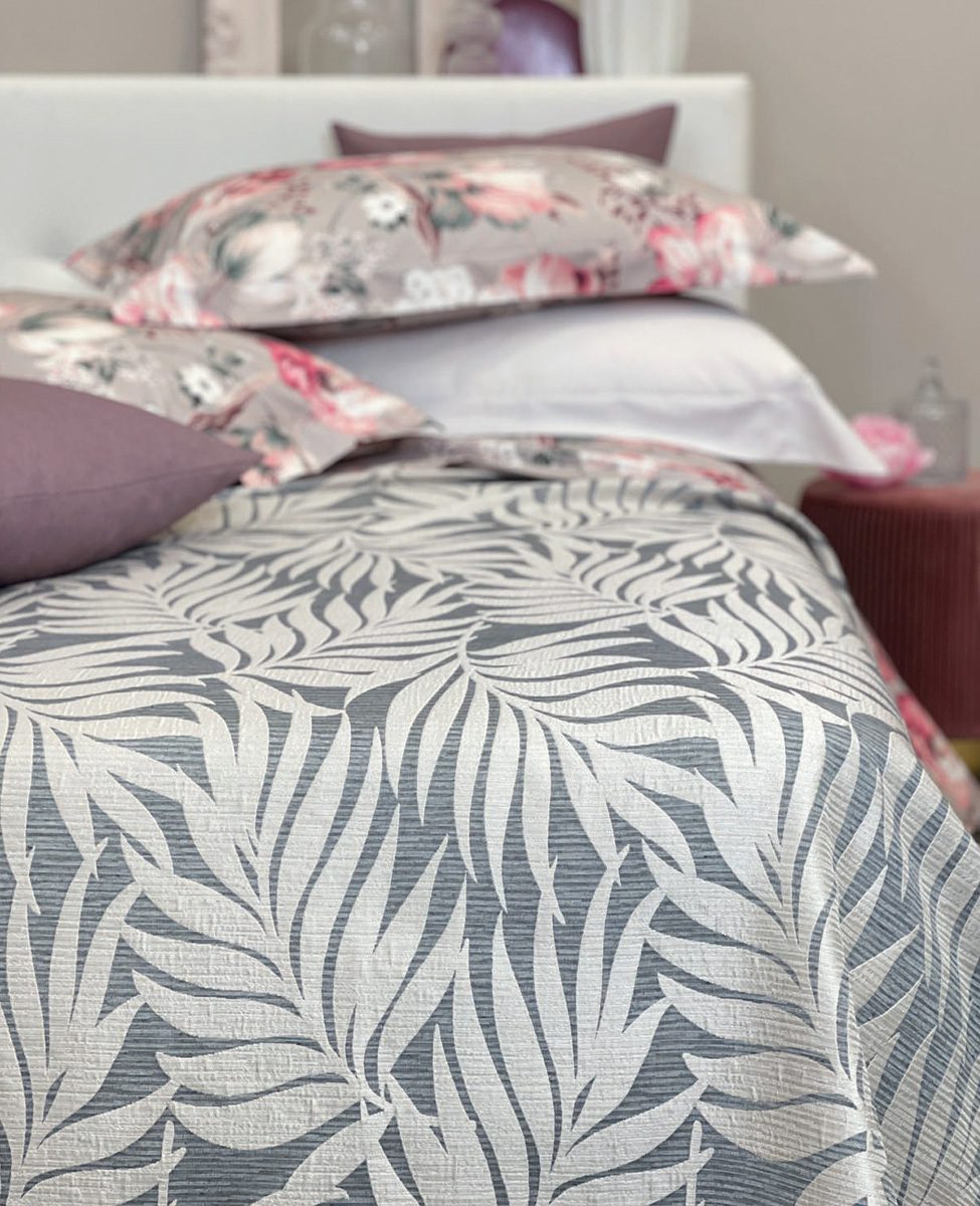 Svad Dondi Copriletto Liscio Matrimoniale Con Trama Jacquard Ludovica