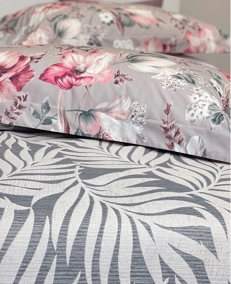 Svad Dondi Copriletto Liscio Matrimoniale Con Trama Jacquard Ludovica