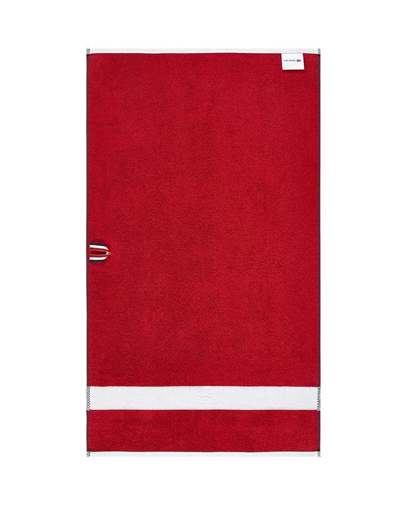 Lacoste Telo Doccia In Spugna Di Cotone Casual
