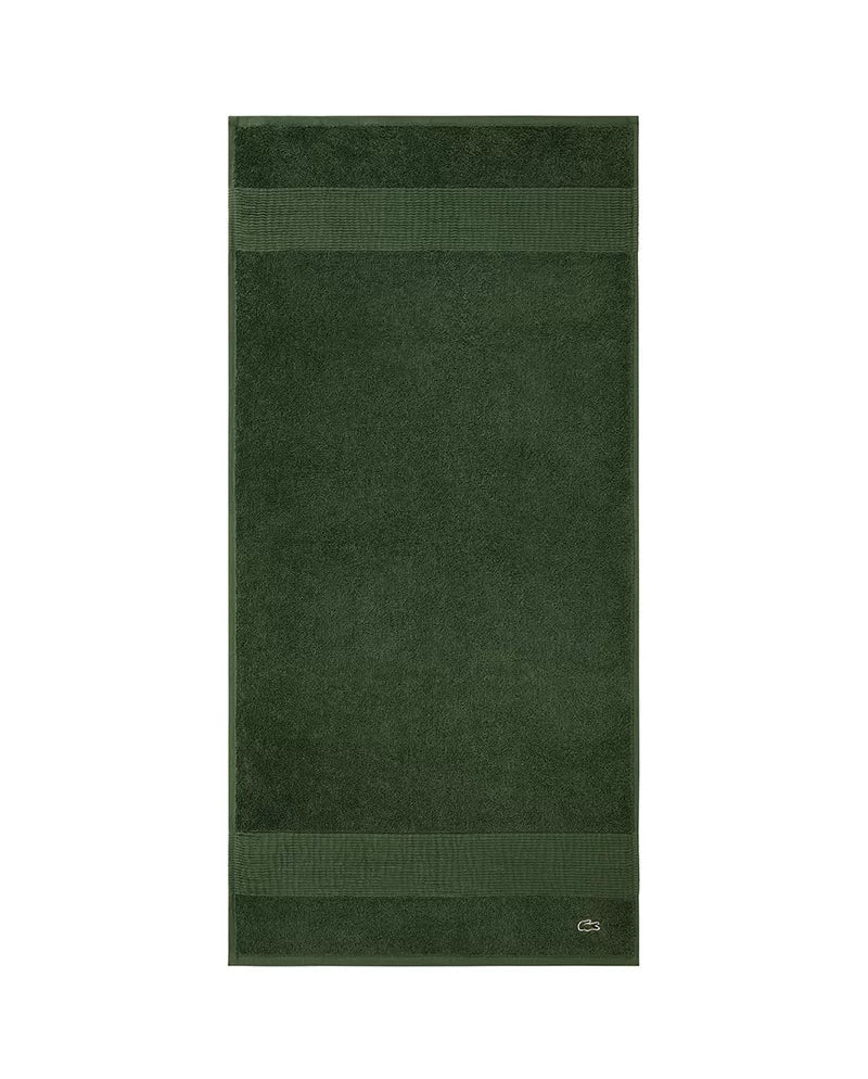 Lacoste Set Asciugamani 1+1 In Spugna Di Cotone Lecroco