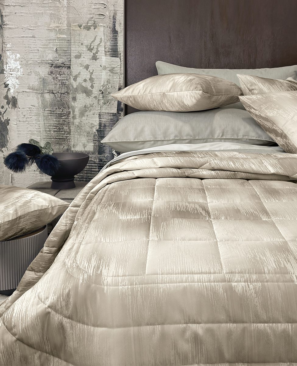 Svad Dondi Copriletto Trapuntato Matrimoniale In Tessuto Jacquard Madison
