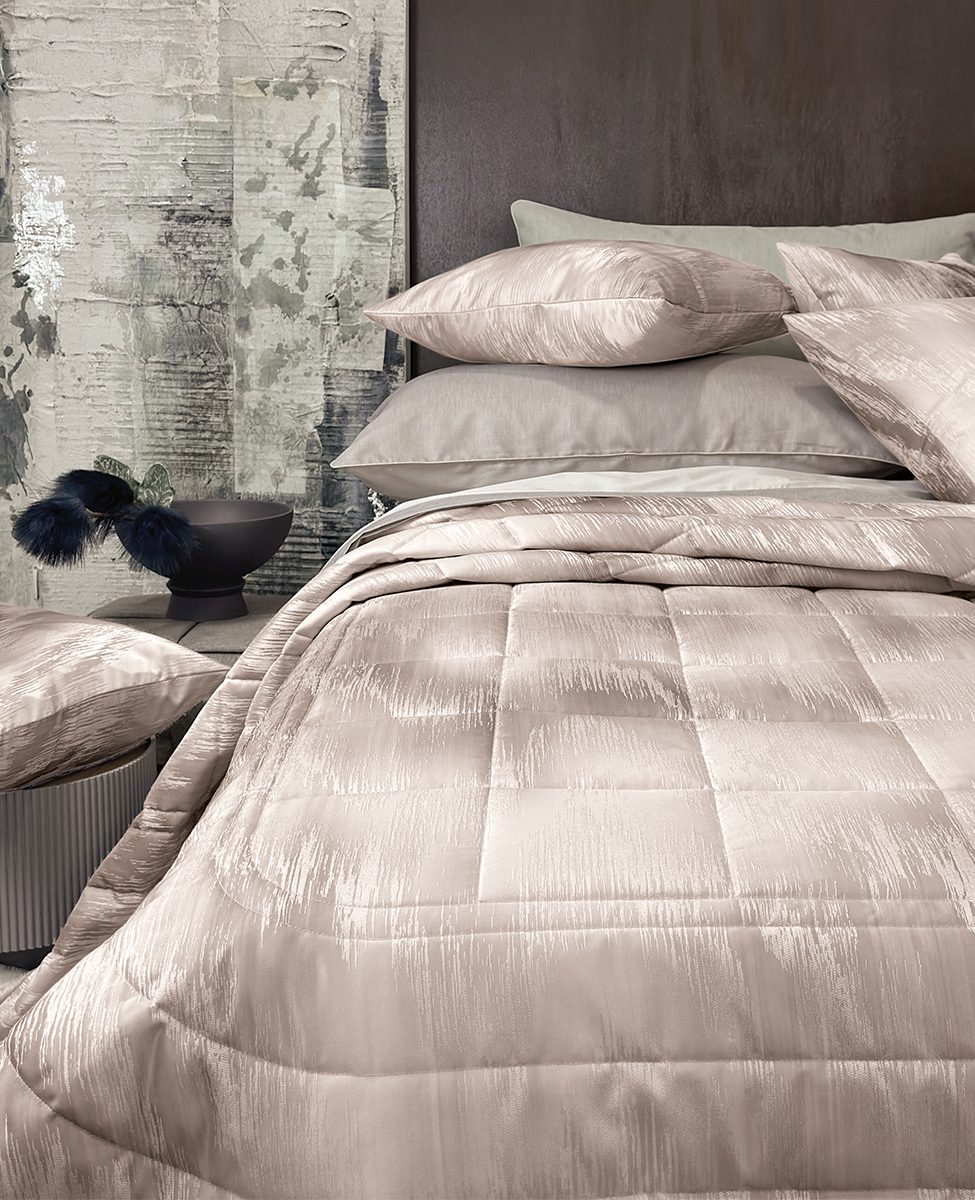 Svad Dondi Copriletto Trapuntato Matrimoniale In Tessuto Jacquard Madison