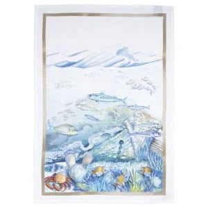 Tessitura Toscana Telerie Strofinaccio In Puro Lino Stampato Isuela