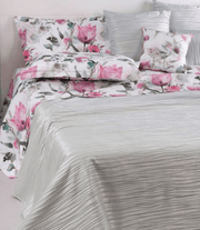 David Home Copriletto Liscio Matrimoniale Con Lavorazione Jacquard Nuvola E Cuscini