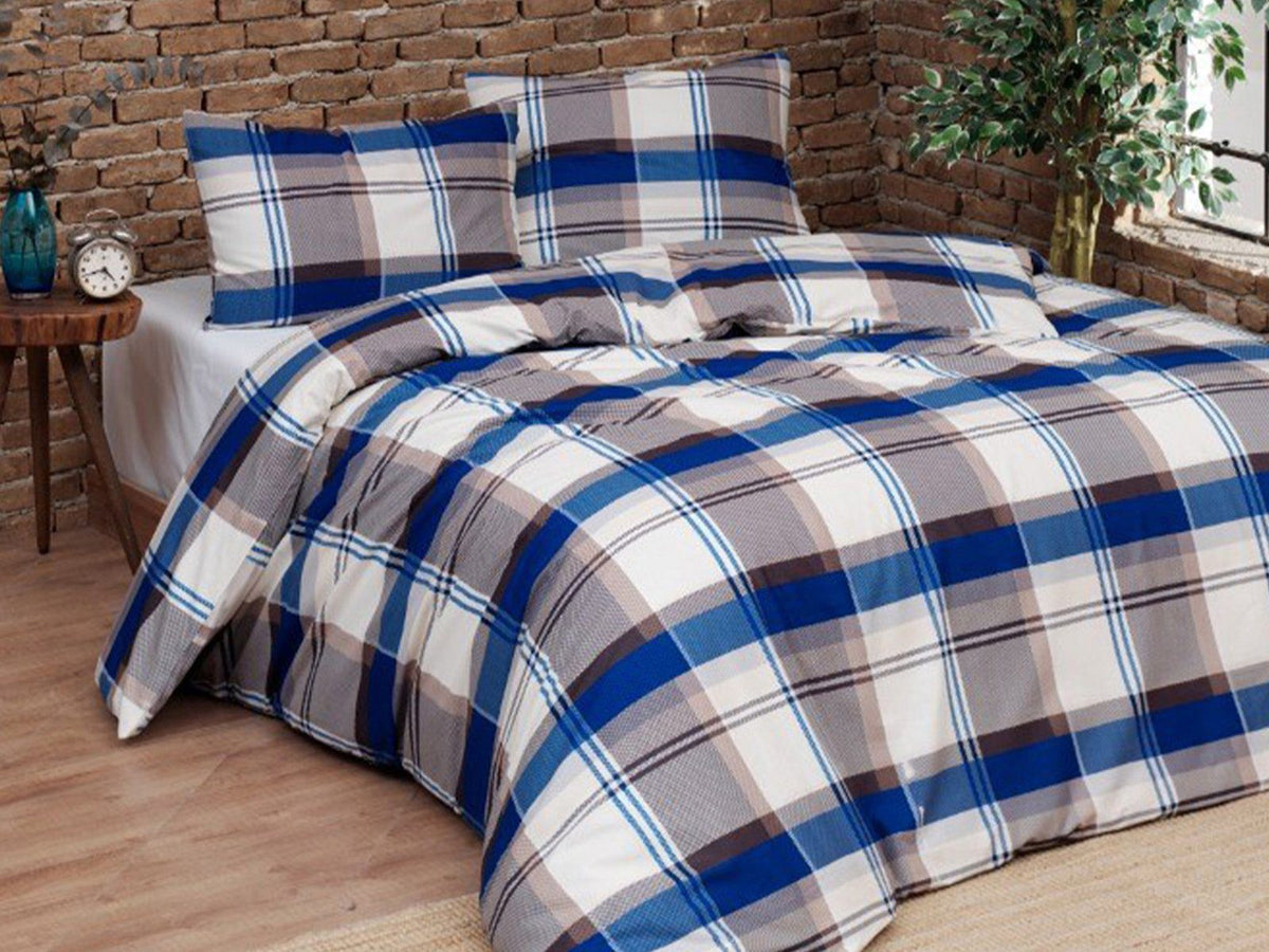 Daunex Parure Copripiumino Infinity In Cotone Stampato Dublino Blu