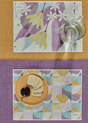 Maison Sucree' Americana In Vinile Antimacchia Stampata Pastelli