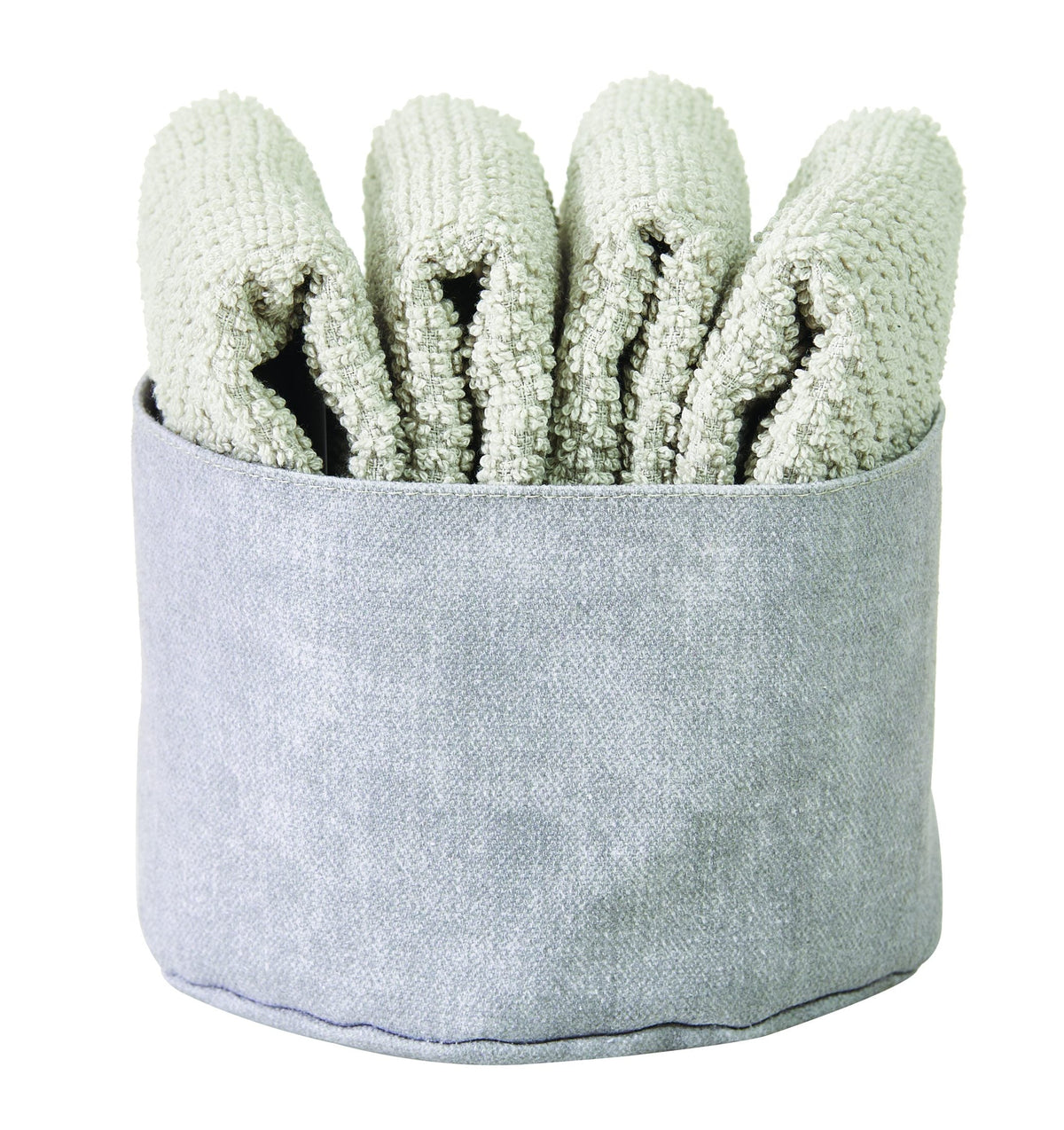 Maison Sucree' Cestino Lavette In Spugna Pepe