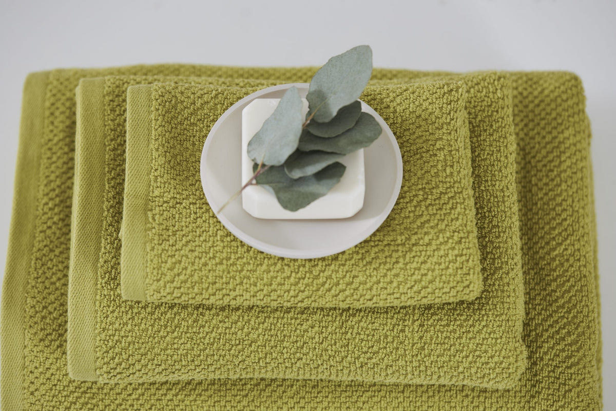 Maison Sucree' Set Asciugamani 1+1 In Spugna Di Cotone Pepe