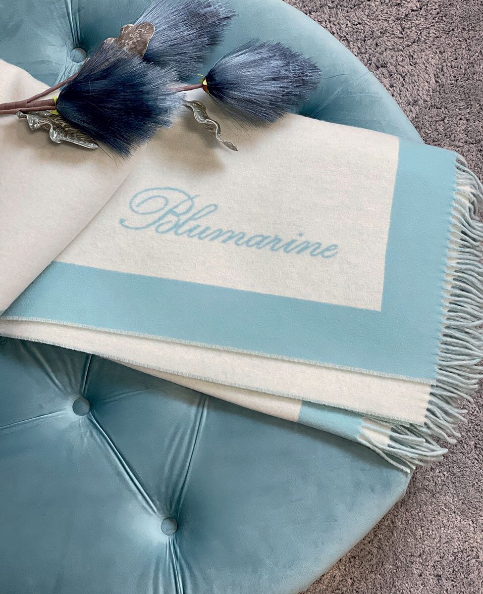 Blumarine Plaid In Pura Lana Madame