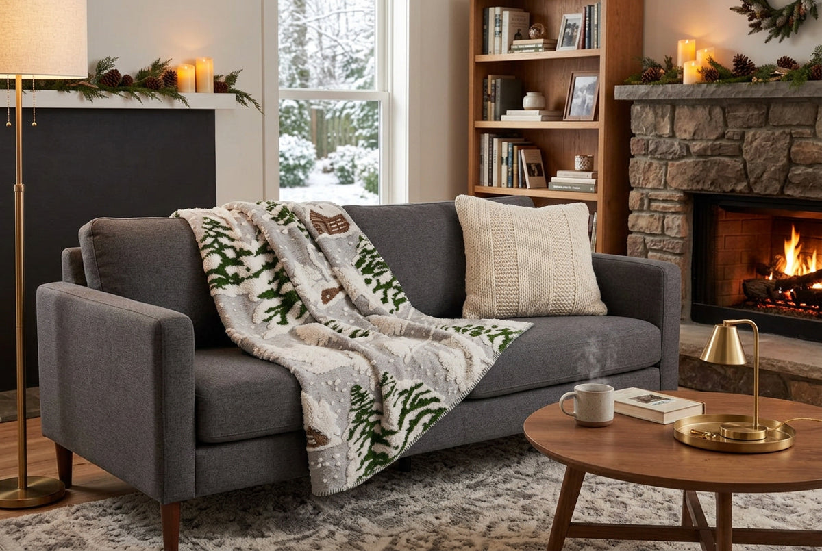 Daunex Plaid In Lana Cotta Cortina Grigio