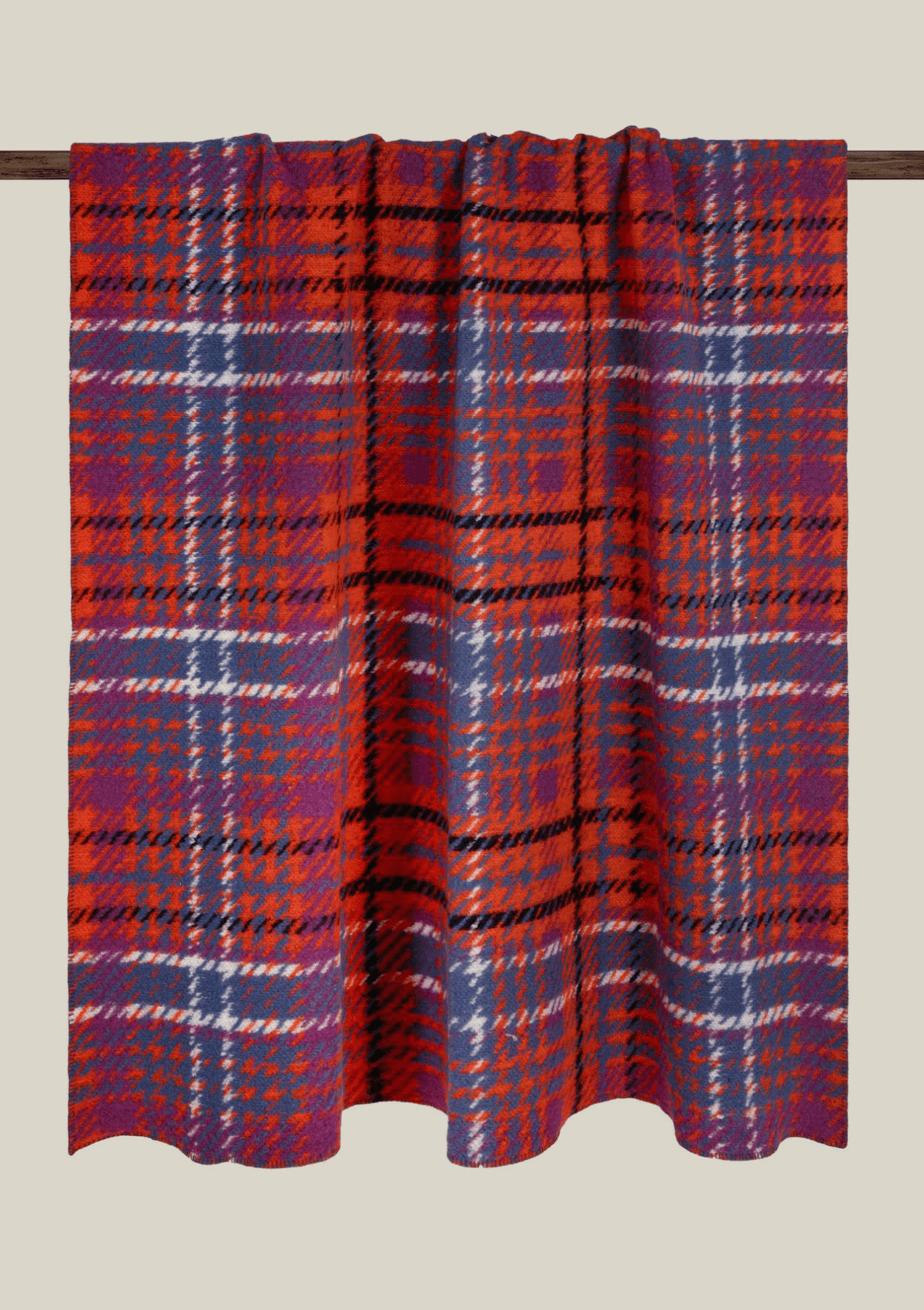 Frati Home Plaid In Misto Lana Tartan Fluo