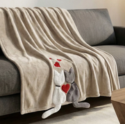Daunex Plaid In Caldo E Morbido Pile Con Applicazione Honey