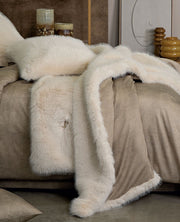 Borbonese Home Plaid In Ecopelliccia Polare