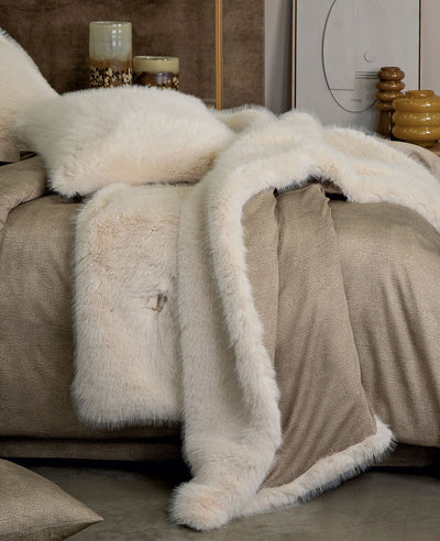 Borbonese Home Plaid In Ecopelliccia Polare