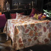 Tessitura Toscana Telerie Tovaglia E/O Runner In Lino Poppy