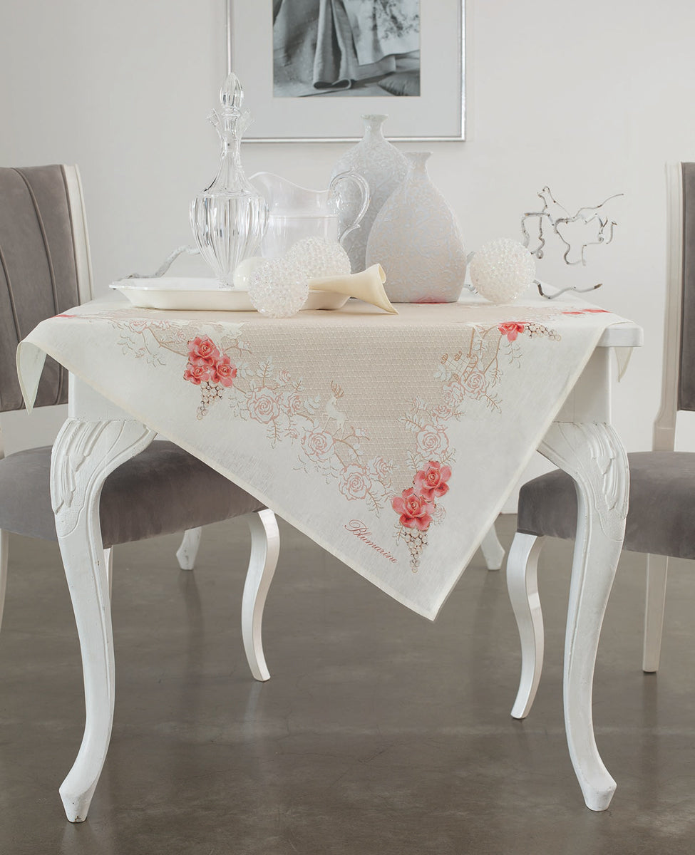 Blumarine Runner E/O Centrotavola Natalizio In Lino Preziosa