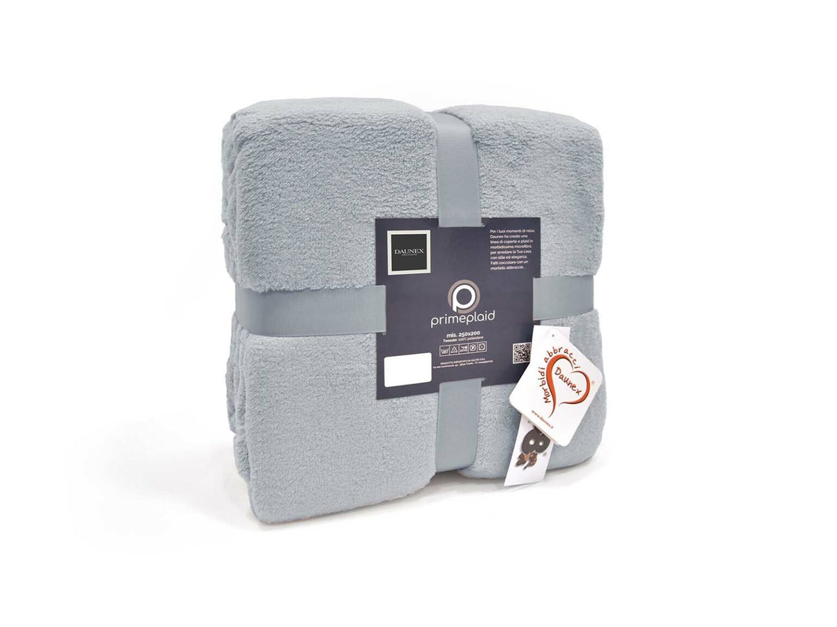 Daunex Plaid E Coperta In Morbido Pile Prime Perla