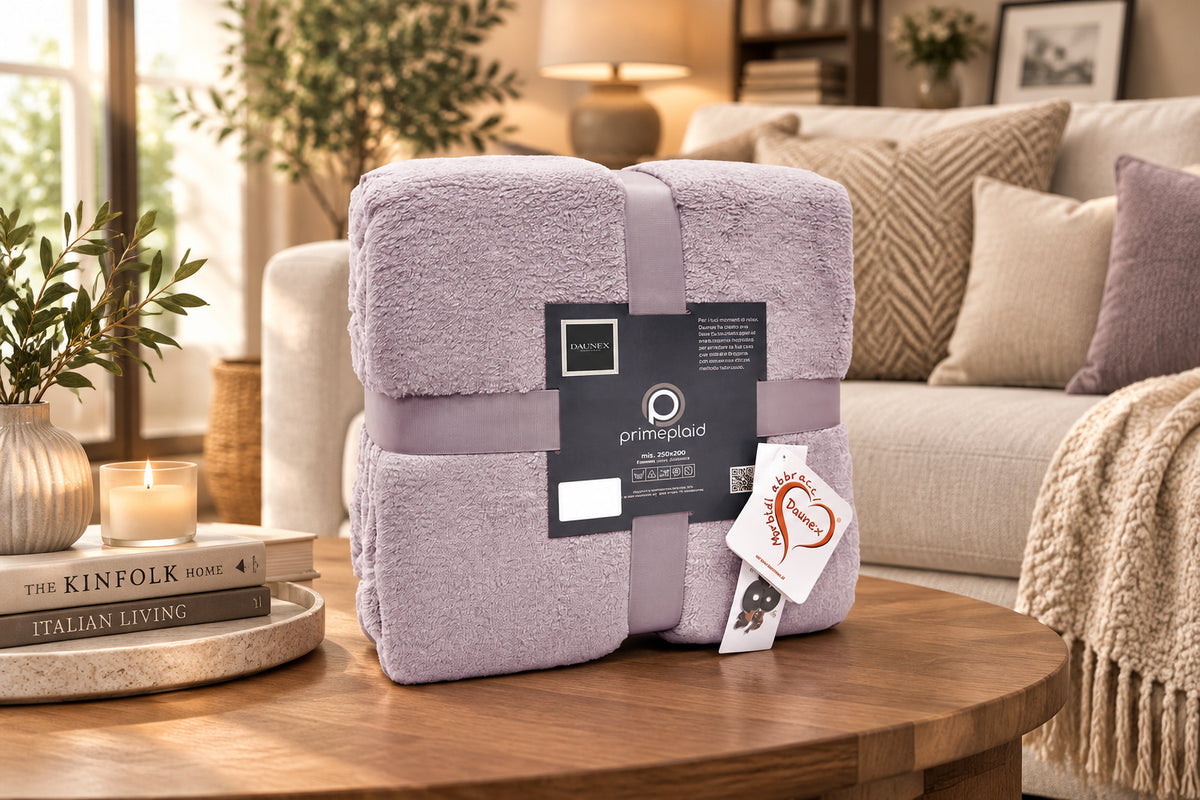 Daunex Plaid E Coperta In Morbido Pile Prime Polvere