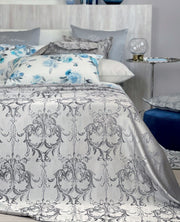 Blumarine Copriletto Liscio Matrimoniale In Jacquard Regale