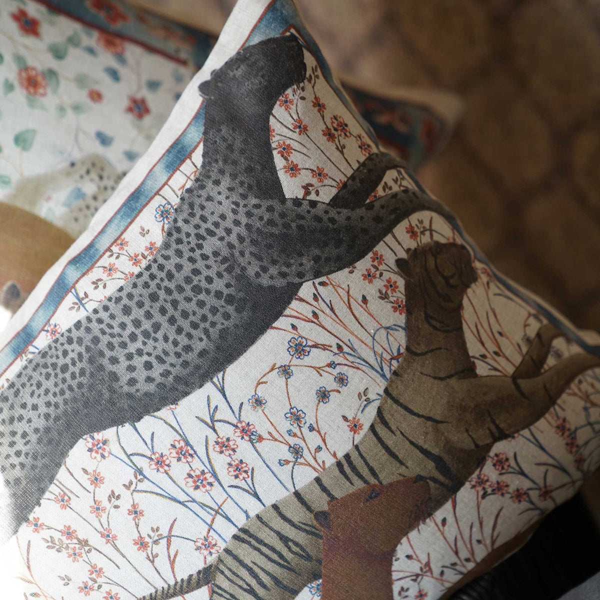 TESSITURA TOSCANA TELERIE CUSCINI DECORATIVI LINO ROAR