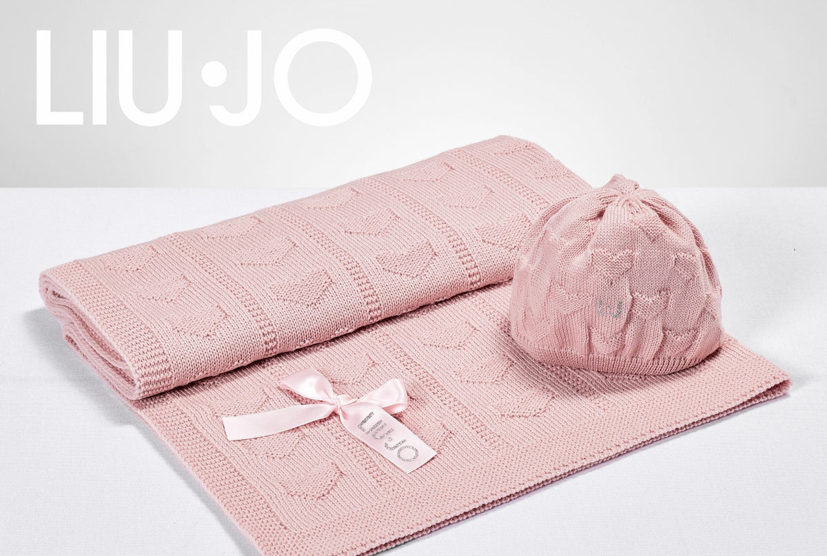 Liu Jo Baby Copertina Culla E Carrozzina In Lana Merinos Romantica Bl520B