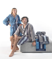 Trussardi Accappatoio Con Cappuccio In Spugna Di Cotone Rows