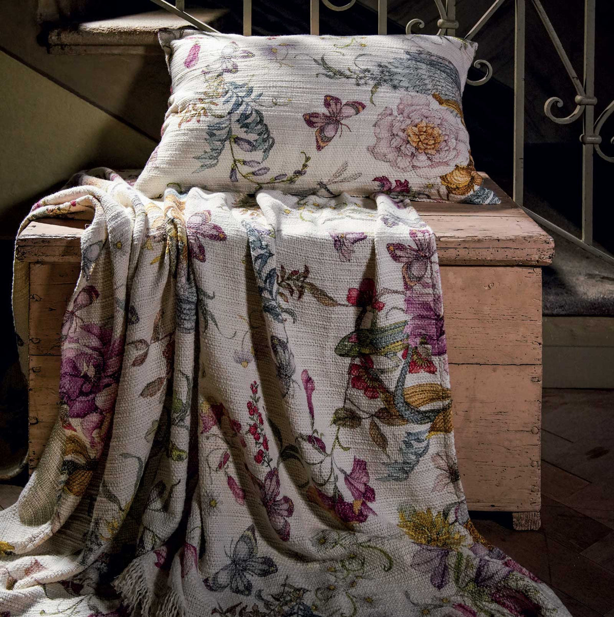 Tessitura Toscana Telerie Plaid Telinus In Cotone Semiramide