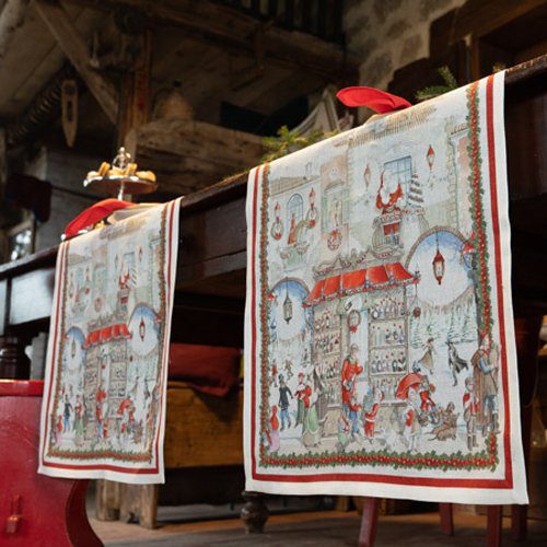 Tessitura Toscana Telerie Tovaglia E/O Runner In Puro Lino Christmas Shopping