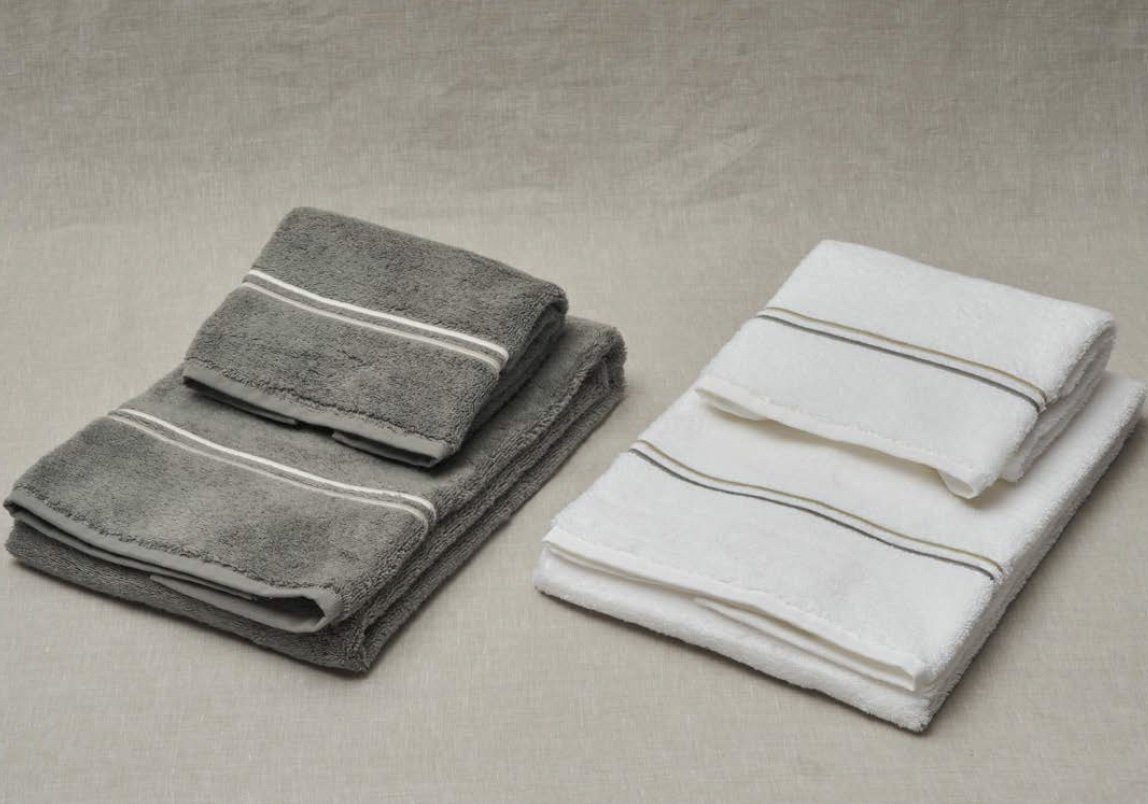 Mastro Raphael Set Asciugamani Bagno 1+1 In Spugna Di Cotone Con Bacchettina Sintra