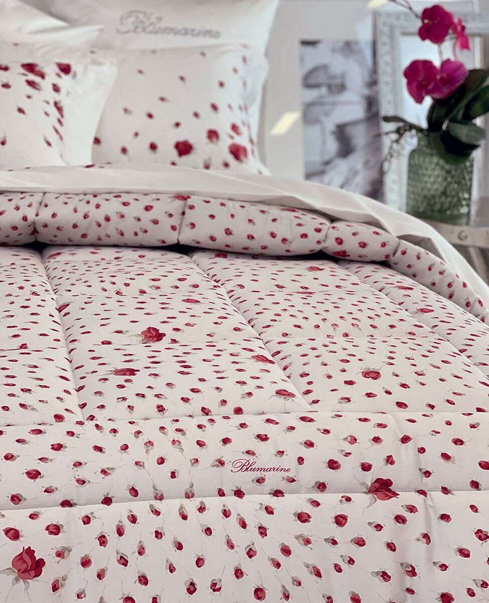 Blumarine Trapunta Matrimoniale In Raso Di Cotone Sogno