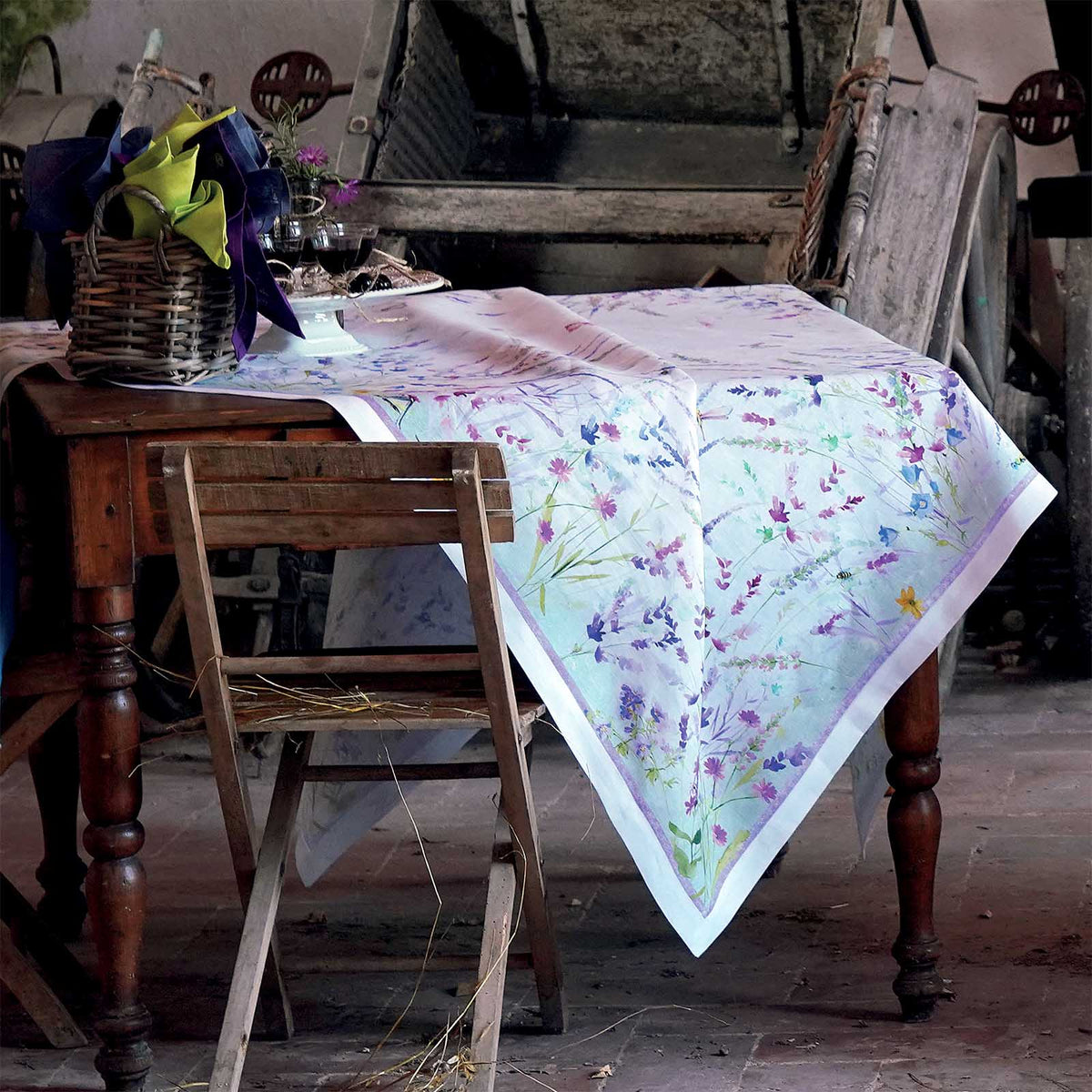 Tessitura Toscana Telerie Tovaglia E/O Runner In Lino Spigo