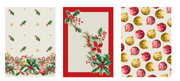 Riviera Set 3 Canovacci Natalizi In Cotone Stampato Star Light